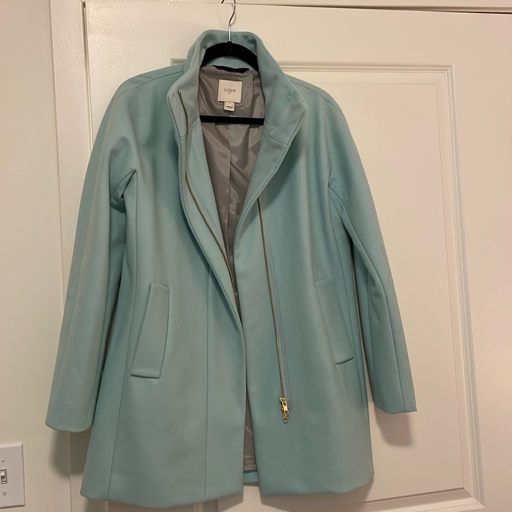 J.CREW Mint Cocoon Coat size 4